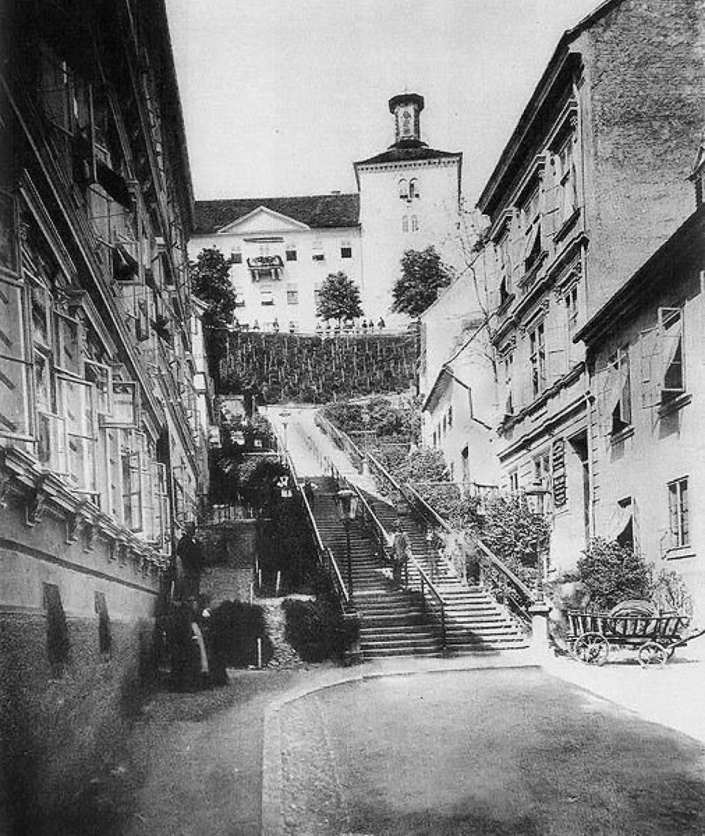 Bregovita ulica (današnja Tomićeva) 1888. godine